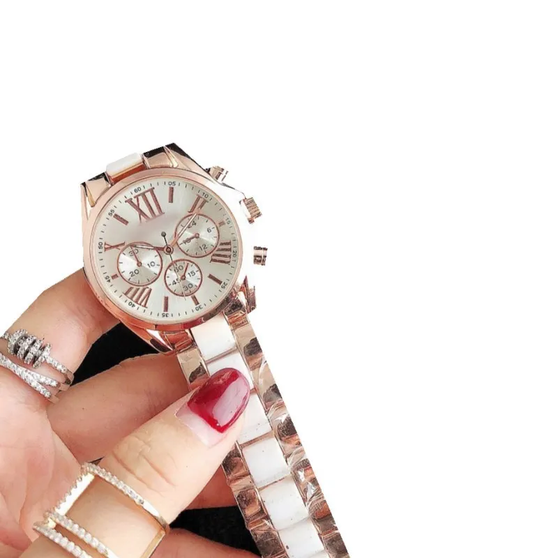 

Женские элегантные модные розовые кварцевые часы из нержавеющей стали, ремешок подходит для любого случая и наряда