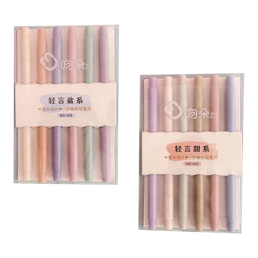 

Marker Pen Highlighter Markersmark Book Pens Highlighters Writing Drawing Neon Noting Office Portable Multi Function Household