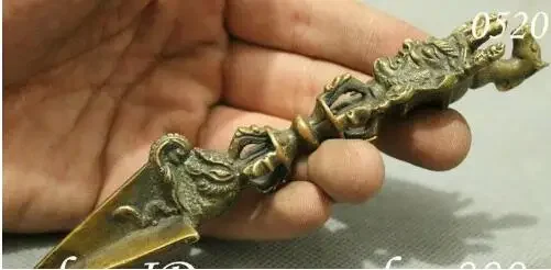 Тибетский буддизм Махакала Хаягriva Статуя Будды Фурба Держатель кинжала FaQi