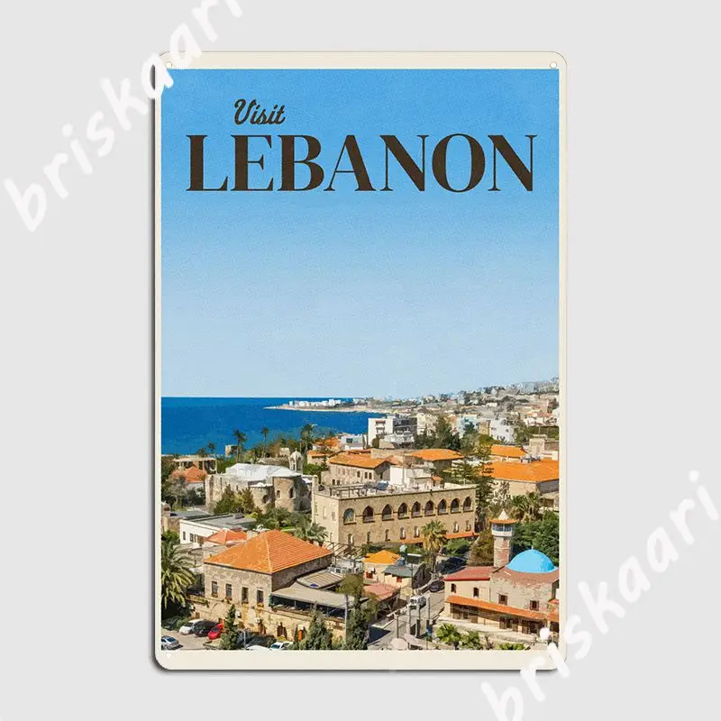 

Visit Lebanon Metal Sign Wall Cave pub Garage personalized Wall Decor Tin sign Poster