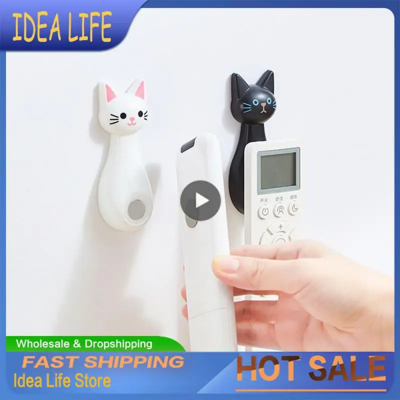 

Wall Magnetic Storage Punch-free Traceless Holder Strong Paste Remote Control Hook Cat Magnetic Hook Hook