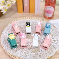 sanrio family melody kulomi kt mini stapler cute cartoon student small stapler with small labor saving stationery stapler