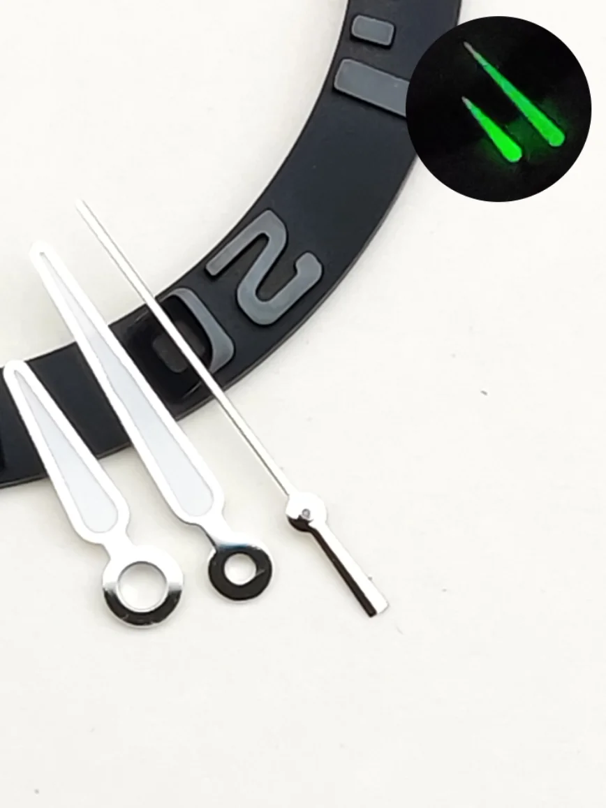 12.5MM Watch Hands Watch Accessories Green Luminous Watch Hands Suitable for NH35/36/4R Movements