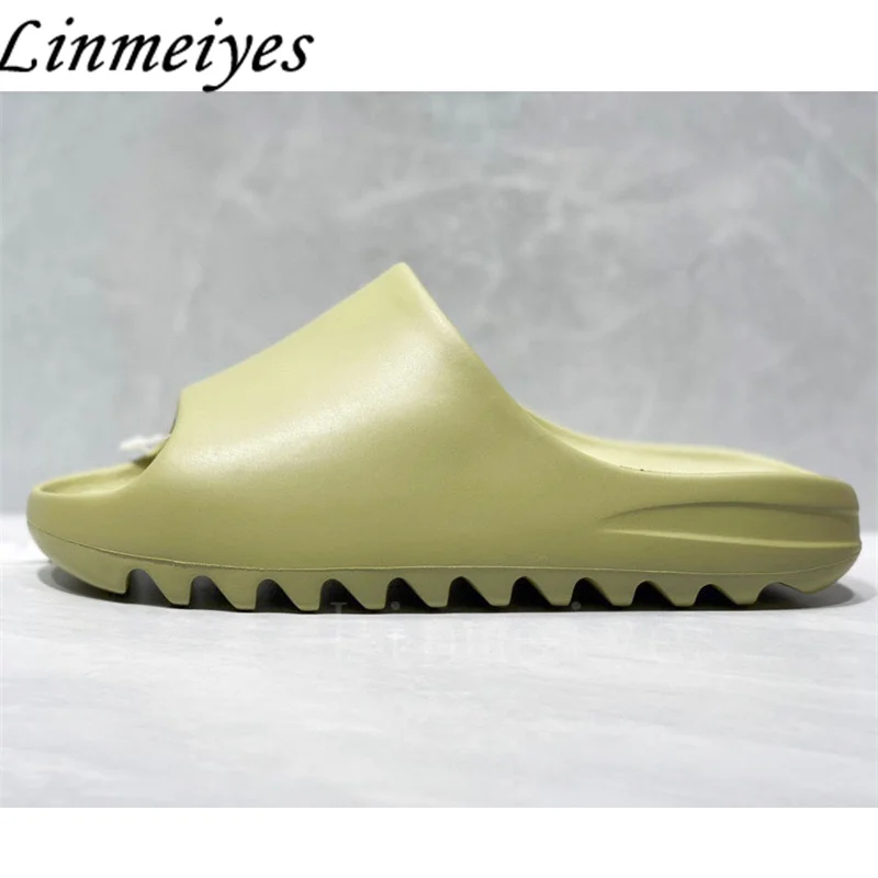 Summer Slippers Women And Men Rubber Waterproof Bathroom Slippers Casual Holiday Beach Shoes Flat Slides Man Size EU 35-45