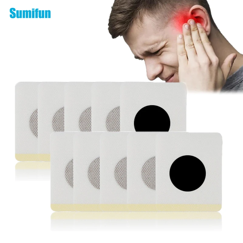 10-50pcs Tinnitus Treatment Patch Effectively Relieve Otitis Media Ear Pain Hearing Loss Natural Herbal Medical Patch Ear Care