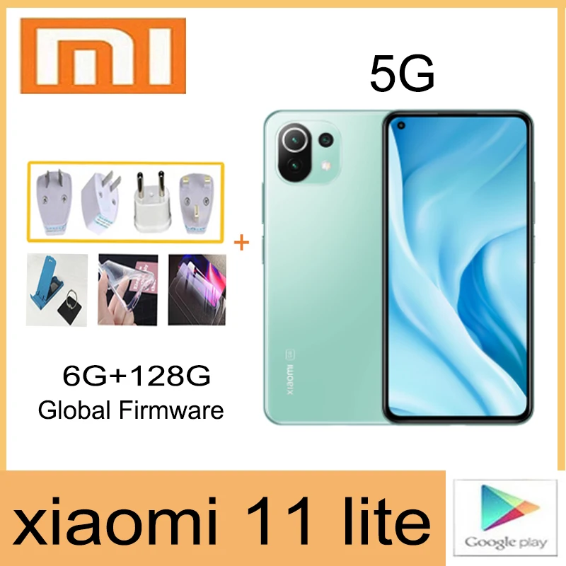 

celular global version redmi xiaomi Mi 11 Lite 5G 6GB+128GB smartphone straight talk cell phones unlock android mobilephone