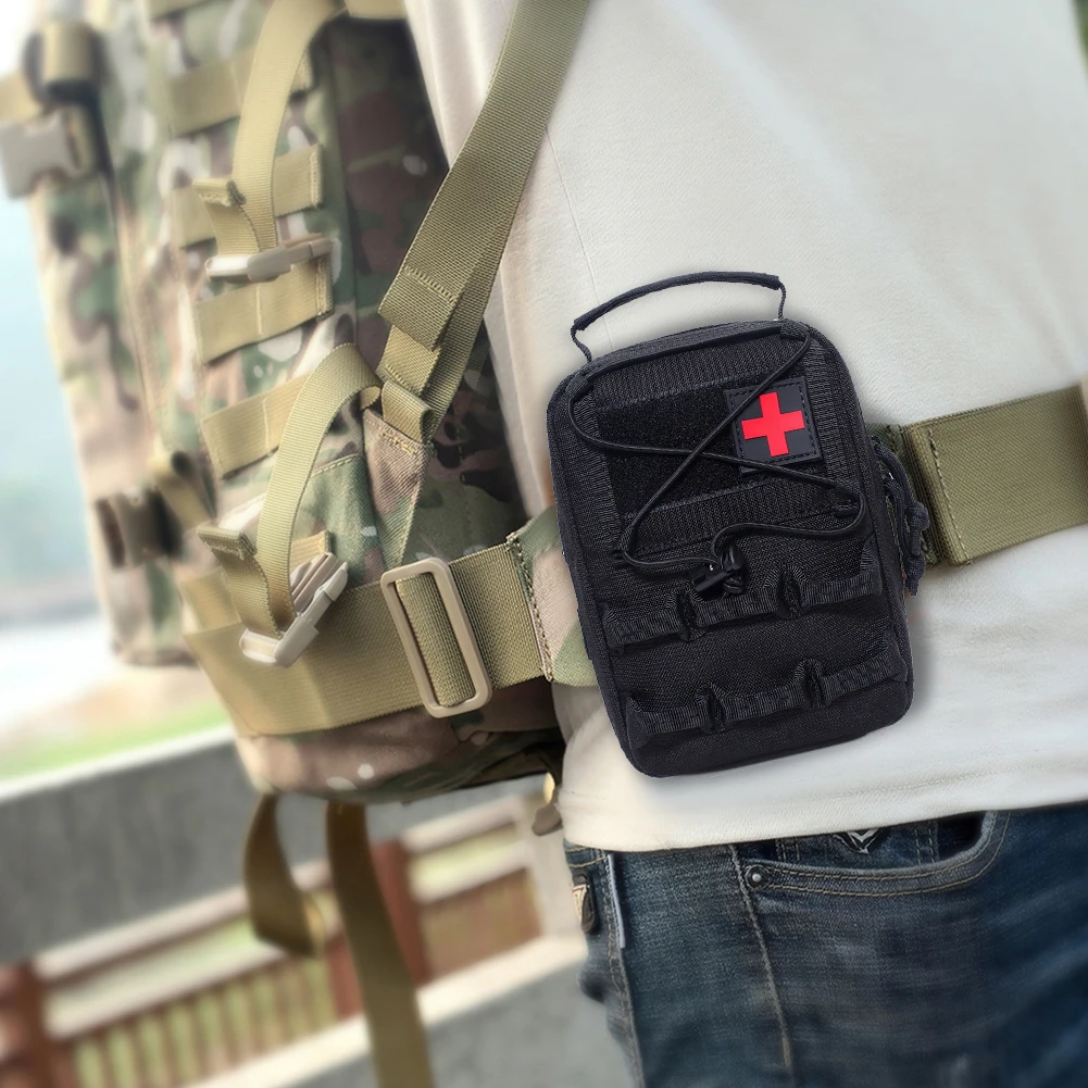 

First Aid Kits Storage Bag Portable Survival Tool EDC Pouch Pack Lightweight Accessories for Camping Running Hunting