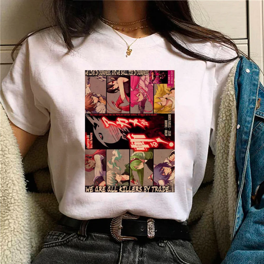 

Akame ga Kiru Vintage t shirt women comic Japanese top girl graphic funny designer clothes