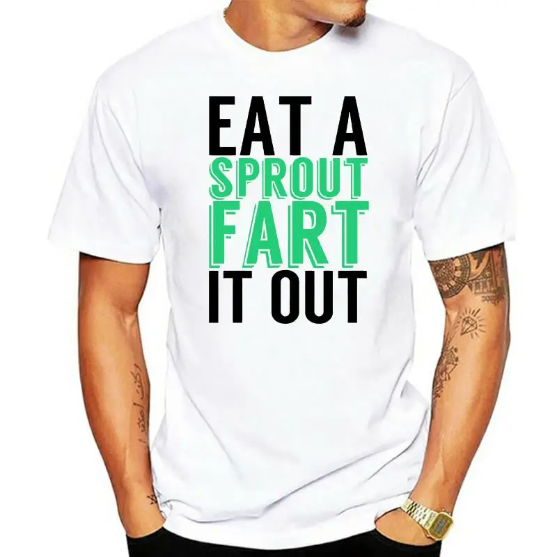 Мужская футболка Eat a Sprout Fart it out-Рождественская Подарочная