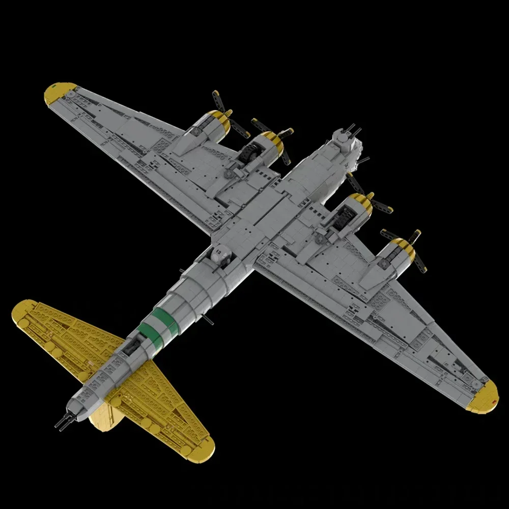 Космическая серия Boeings B-17 летающая крепость строительные блоки MOC авиационный