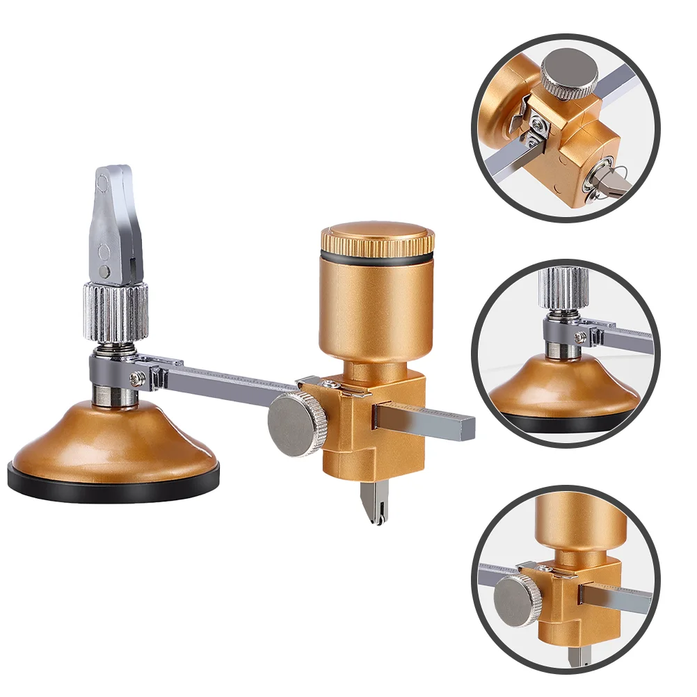 Стеклянный инструмент 40 см на присоске регулируемый круг для резки плитки