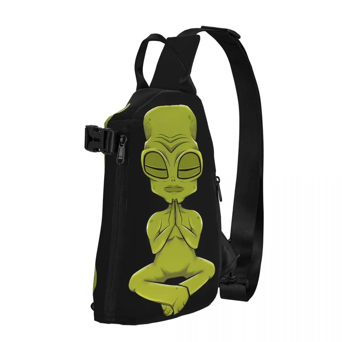 

Yoga Alien Shoulder Bags Chest Cross Chest Bag Diagonally Casual Messenger Bag Travel Handbag