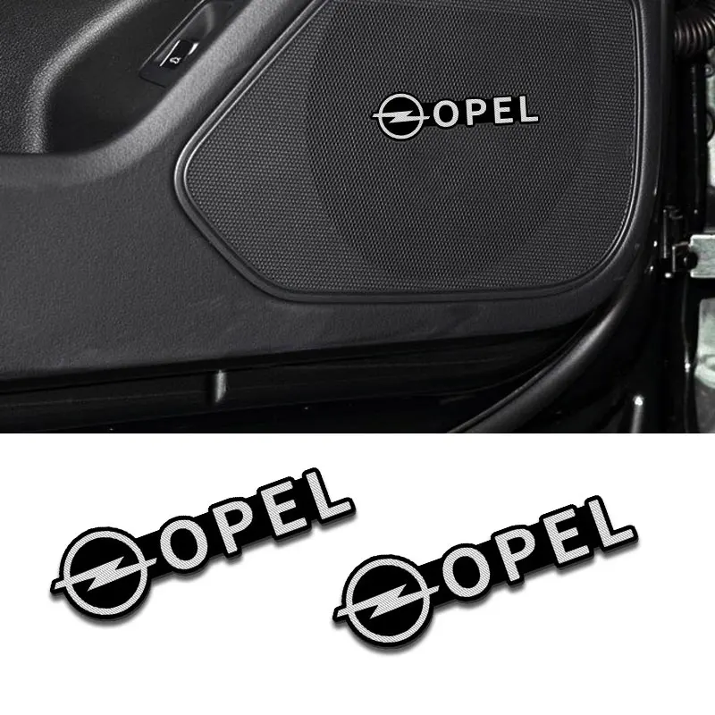 

1pcs Car Logo Interior Styling Sticker Audio Speaker Metal Decals For Opel Astra H J G K Insignia Corsa D Vectra C Zafira B