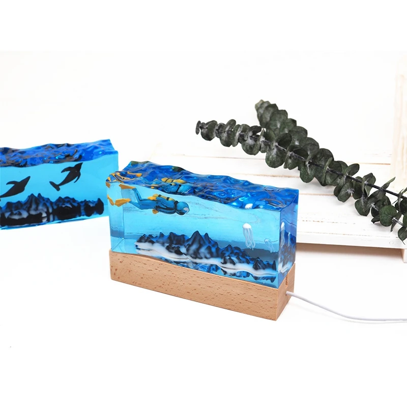 Акция! Набор форм из силикона "Горы, море, волна, водная поверхность, зеркало" для самостоятельного создания кристального эпоксидного смолы.