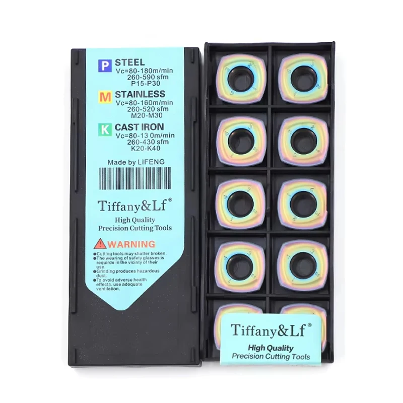 Фото DESKAR SDMT SDMT120512 SDMT150512 PH GH LF6018 TF618 Инструменты для ЧПУ ASRF ASRF12 ASRF15 Сменные твердосплавные фрезерные пластины для высокоскоростной обработки №5