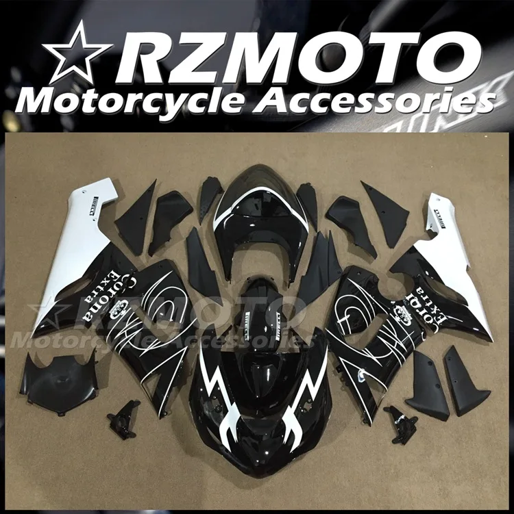 

Fit For Kawasaki Ninja ZX-6R ZX6R 636 2005 2006 05 06 Motorcycle Bike Full Fairings Motorcycle Accessories Shell Black White