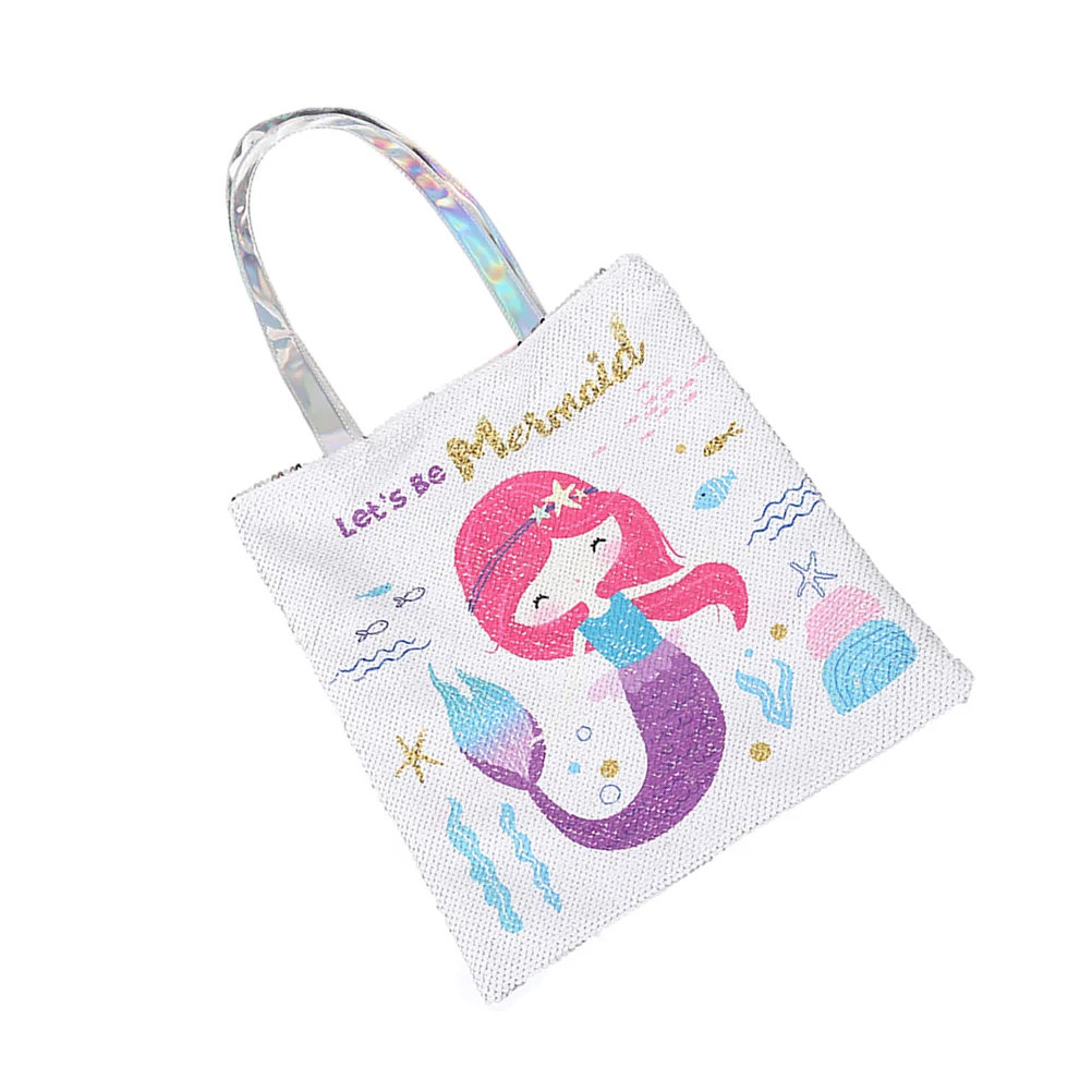 

Женская сумка-тоут в виде русалки, женская сумка через плечо, женская сумка-мессенджер, Прозрачная женская сумка для пляжа