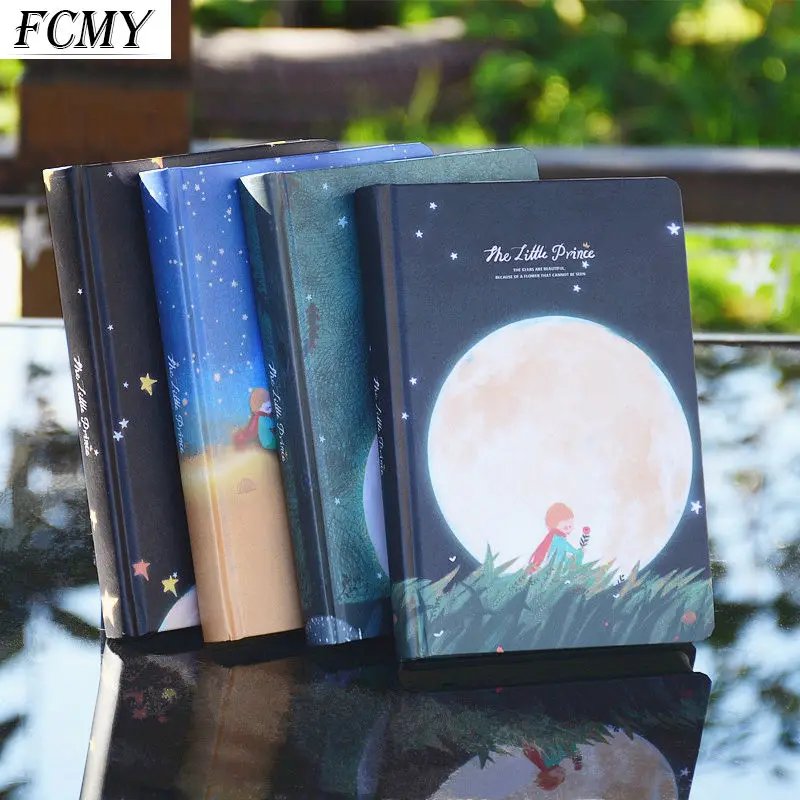 

A5 Thick Paper Little Prince Color Page Hand Ledger Cute Illustration Fairy Tale Hand Account Notebook Children's Diary Book