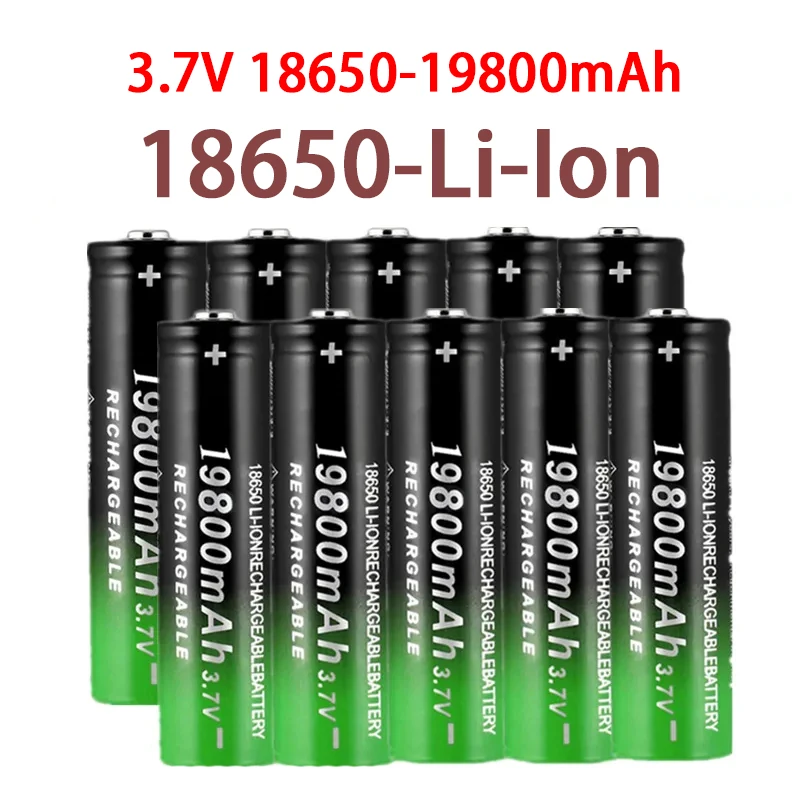 

Новый литий-ионный аккумулятор 18650 19800 мАч, перезаряжаемая батарея 3,7 в для фонарика или электронных устройств, аккумулятор