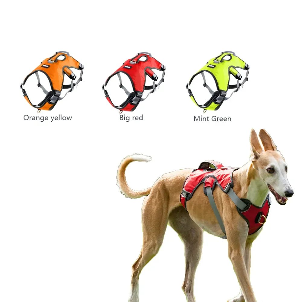 

Reflective Nylon Pet Dog Harness No Pull Adjustable Medium Large Naughty Dog Vest Safety Vehicular Lead Walking Running