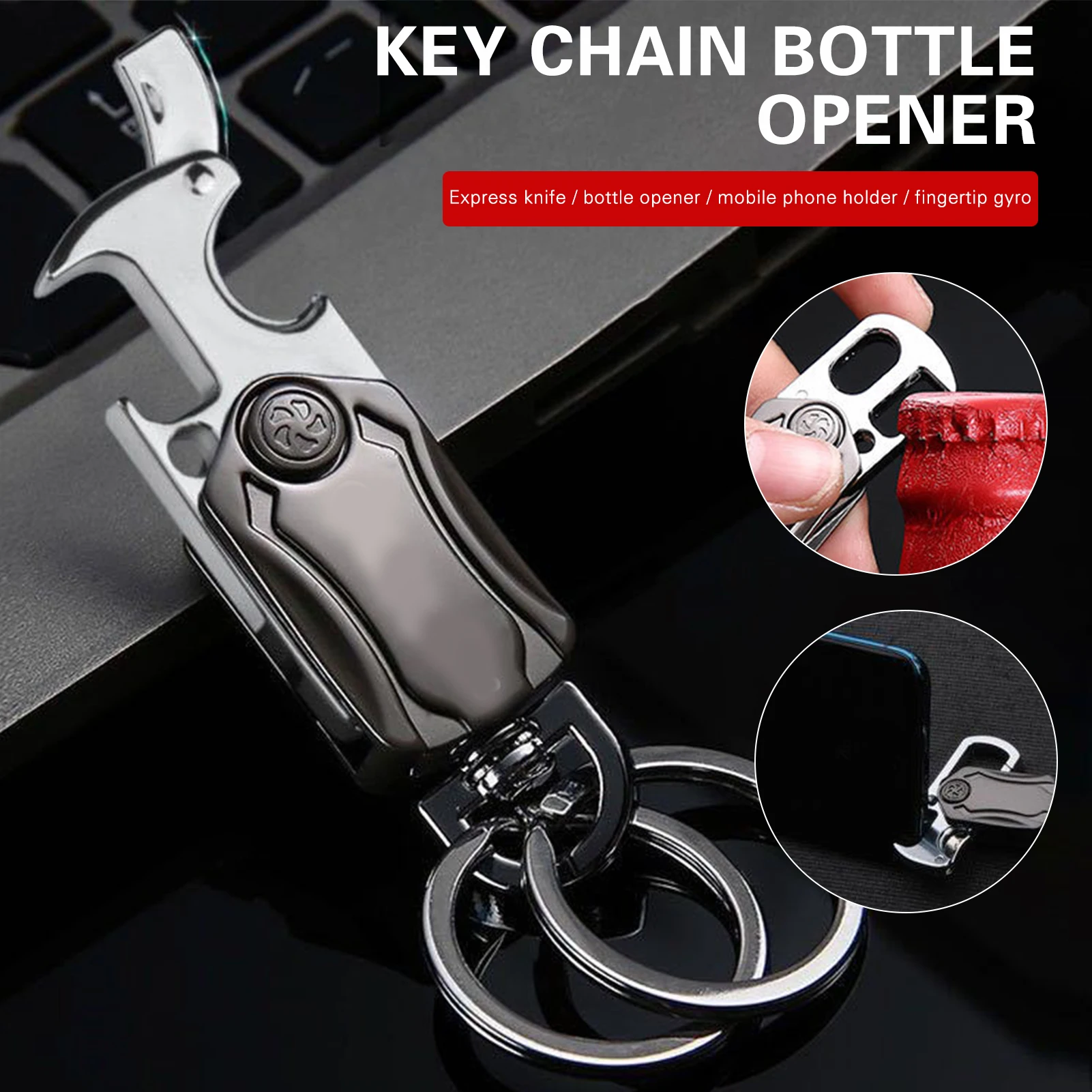 

Multifunctional Keychain Corkscrew Heavy Duty Keychains Bottle Opener Key Chain Corkscrews & Openers Multitools SCVD889