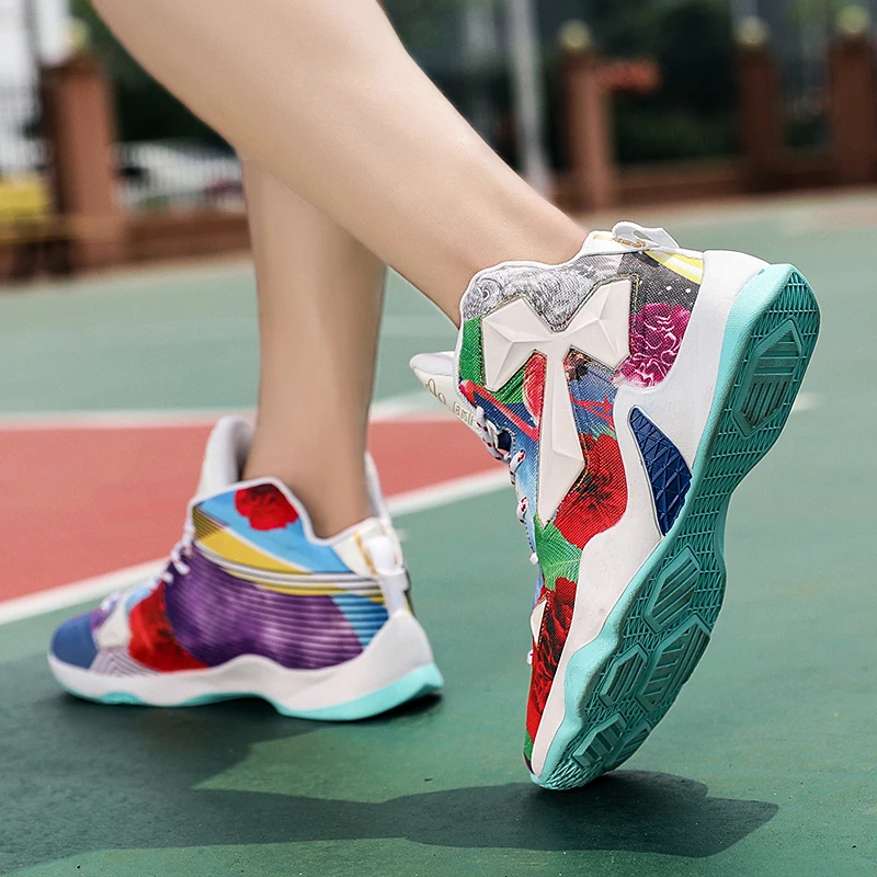 New Hot Style Basketball Shoes Men Sports Shoes High Top Mens Basketball Sneakers Athletics Trainers Non-slip Women Sneakers