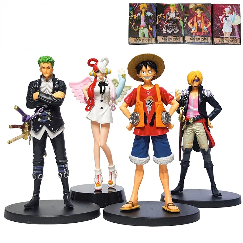 

Одна деталь Аниме Фигура DXF театр версия Luffy Sanji Zoro Uta ПВХ материал настольная коллекция орнамент модель цветная коробка игрушки