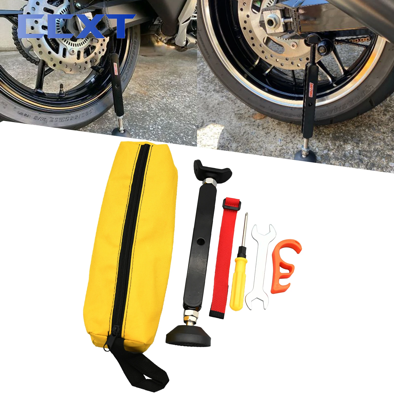 

Motorcycle Portable Lift Stand Trail Stand Rear Wheel Emergency Side Stand kickstand For Yamaha Kawasaki Suzuki KTM Honda Etc