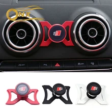 Car Phone Bracket Air Vent Mount Car Magnet Holder 360 Rotatable Support Mobile GPS Accessories For Audi A3 S3 Q2L