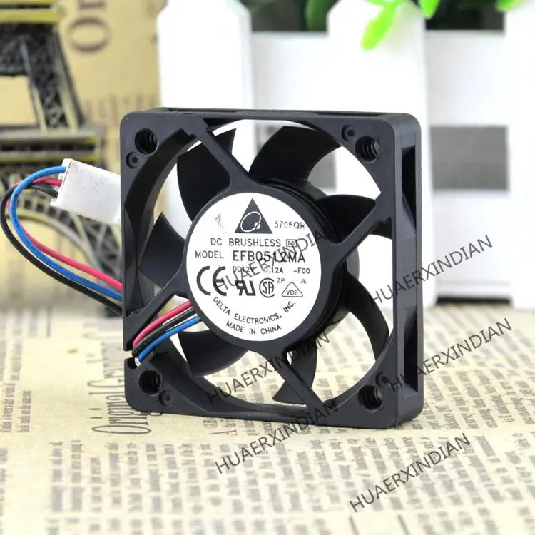 New 5010 5cm EFB0512MA DC:12V 0.12A With Speed Test Cooling Fan Assembly Kit