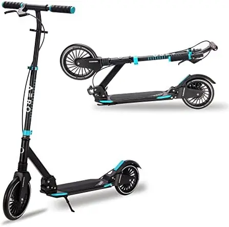 

Big Wheels Kick Scooter for Kids 8 Years Old, Teens 12 Years and up, Youth and Adults. Commuter Scooters with Shock Absorption,