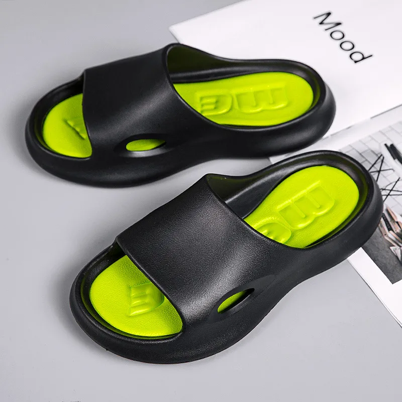 

Men Slippers Non-slip Beach Flat Sandals Thick Sole Eva Hiking Slides Men Casual Flip-flops Male Sandals Zapatos Deportivos
