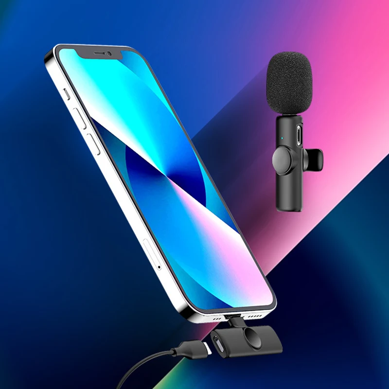 

Mini Wireless Lavalier Lapel Microphone E60 for iPhone Android Youtube Recording Gaming Live Broadcast Audio Video Recording