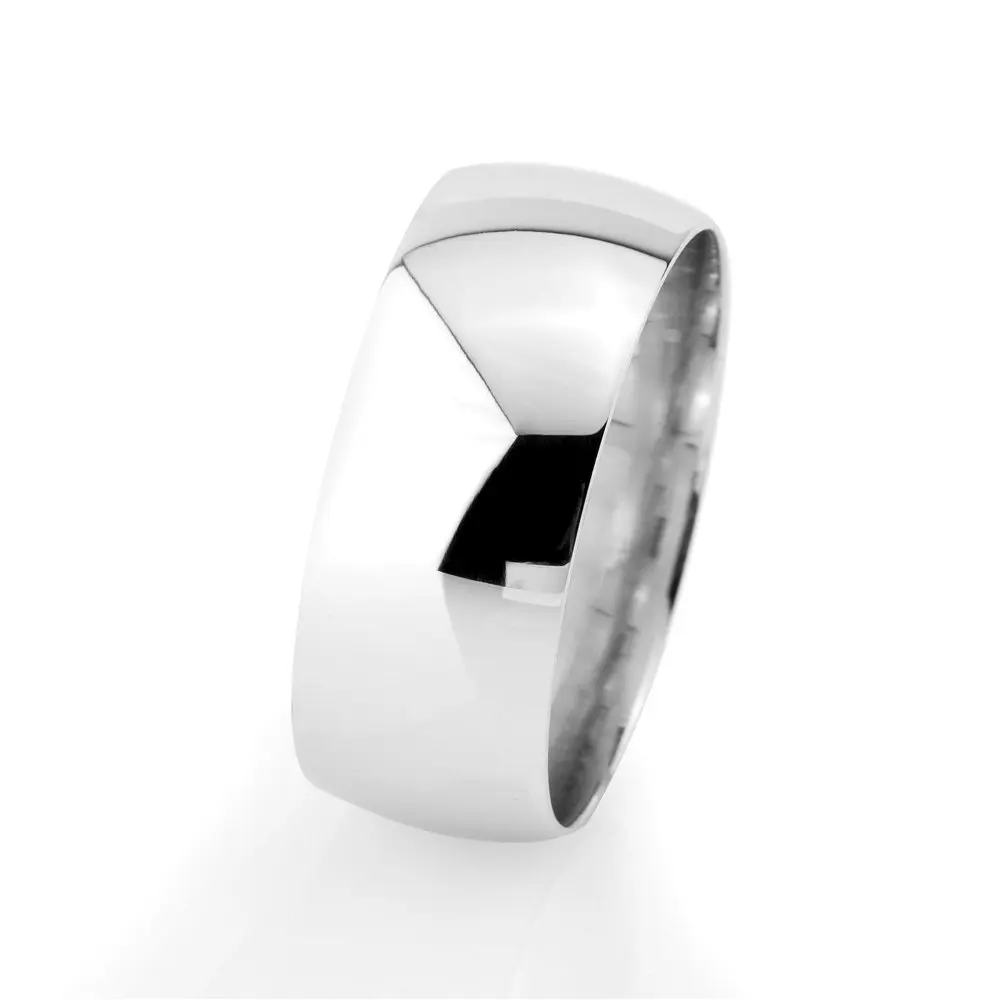 

Classic Design Cambered 925 Sterling Silver Men 'S Wedding Ring (m-3)