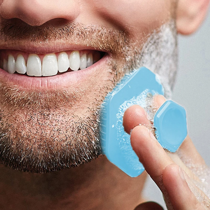 

Men Facial Cleansing Scrubber Silicone Miniature Face Deep Clean Shave Massage Face Scrub Brush Beauty Shower Skin Care Tool