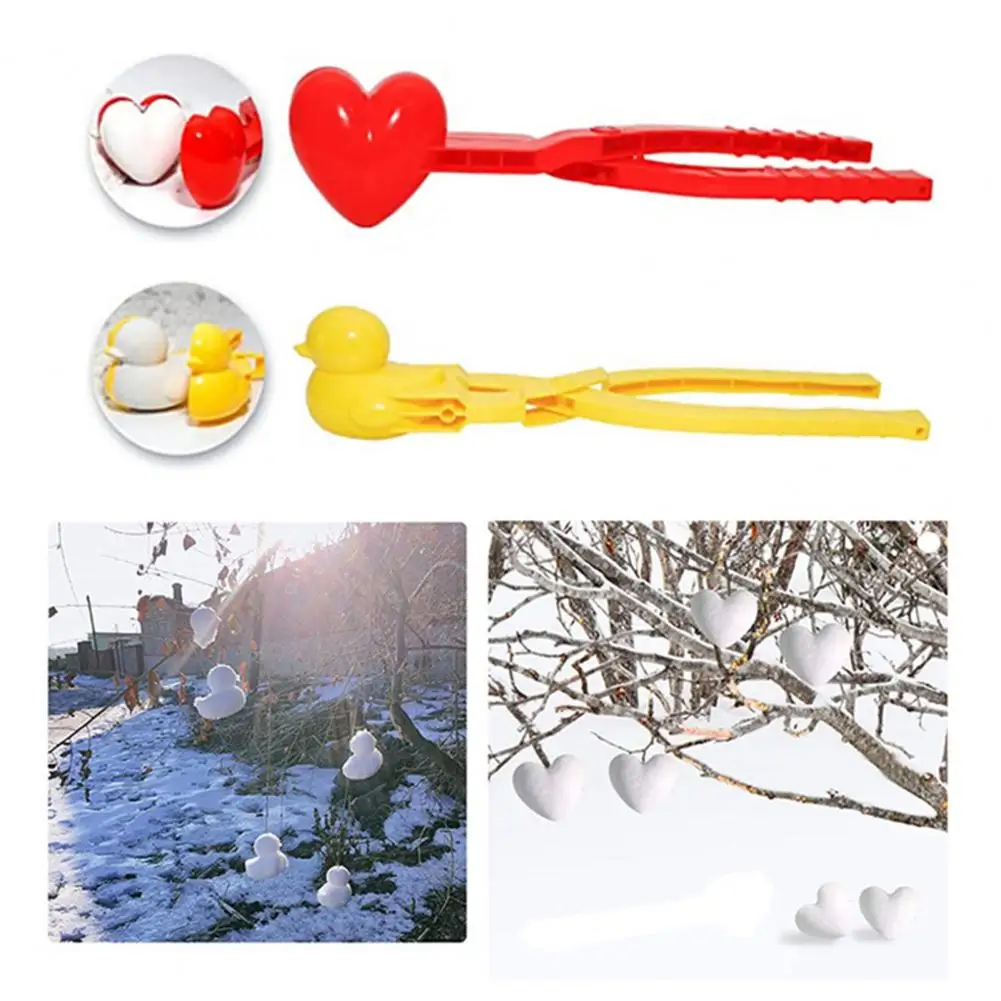 

2Pcs Practical Novelty Anti-deformed Snowball Making Tool Mould Clips for Snowy Day Winter Snowball Clips Snowball Makers