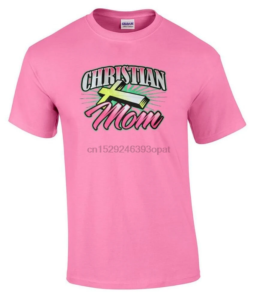 Футболка с изображением христианской матери и Креста |