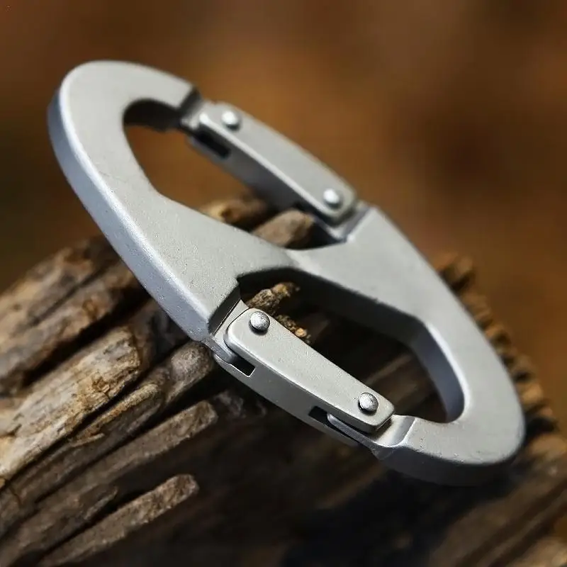 

8 Type Carabiner With Lock Mini Keychain Hook Camping Backpack Buckle Tools Camping Equipment Tool Key-Lock Key-Lock F5L6