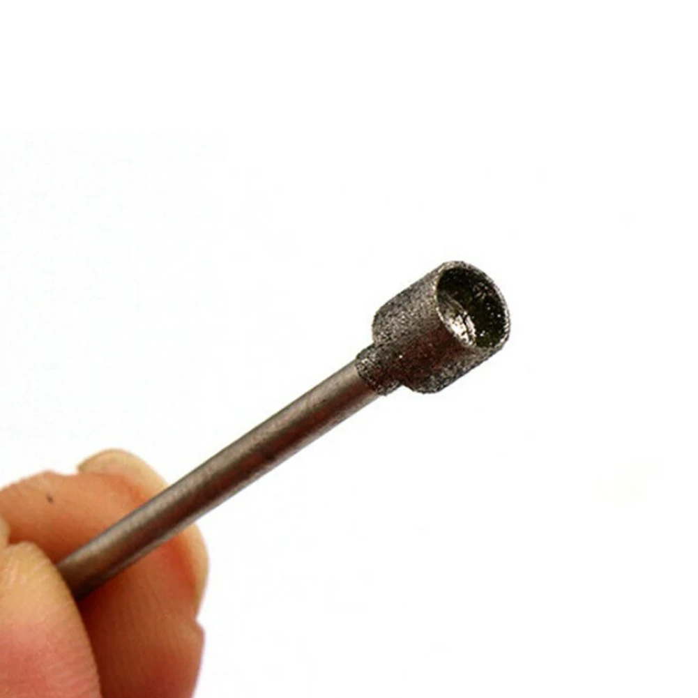 

10pcs*Drill Bit 0.8-4mm Rotary Diamond Burr Core Drill Bit Engraving 2.35mm For Glass Tile For Grinding Engraving