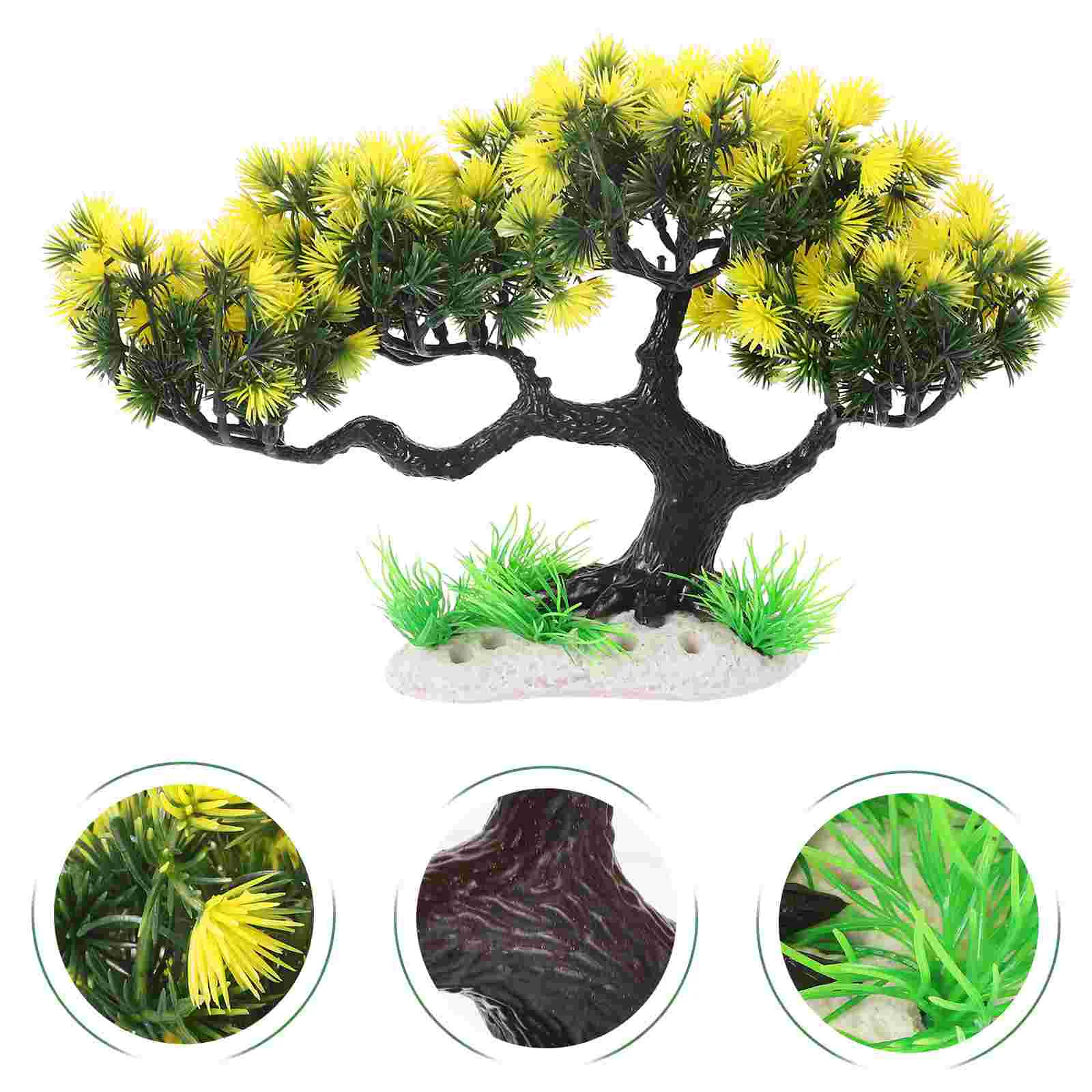 

Fish Tank Landscaping Tree Decoration Aquarium Resin Realistic Decorations Small Aquatic Tanks