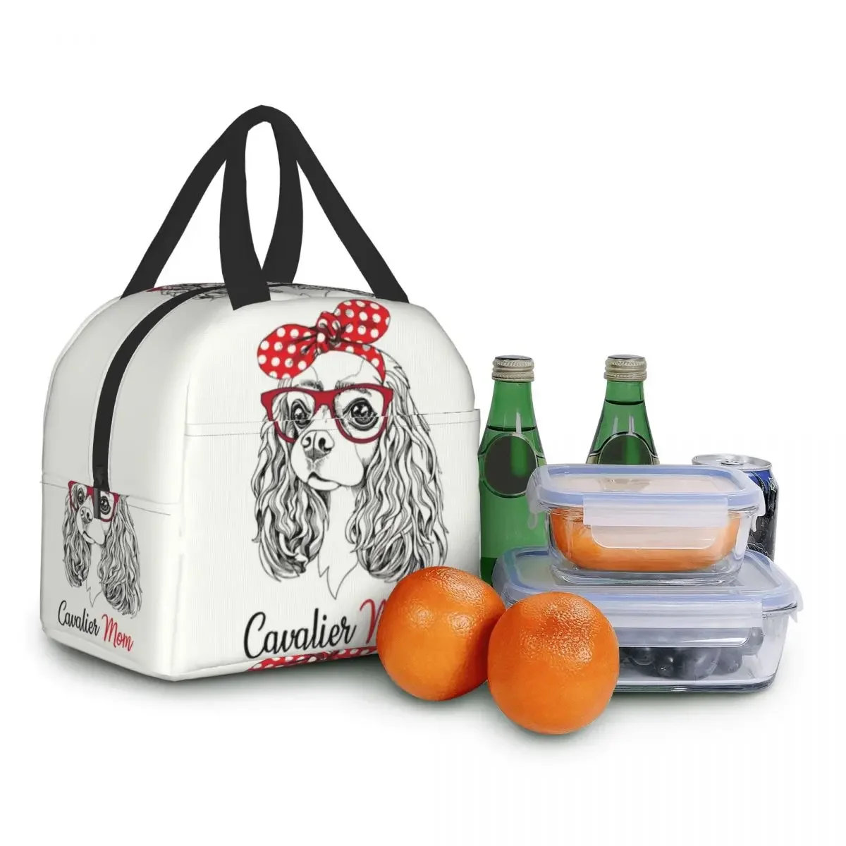 Портативный Ланч-бокс Cavalier King Spaniel для женщин водонепроницаемый