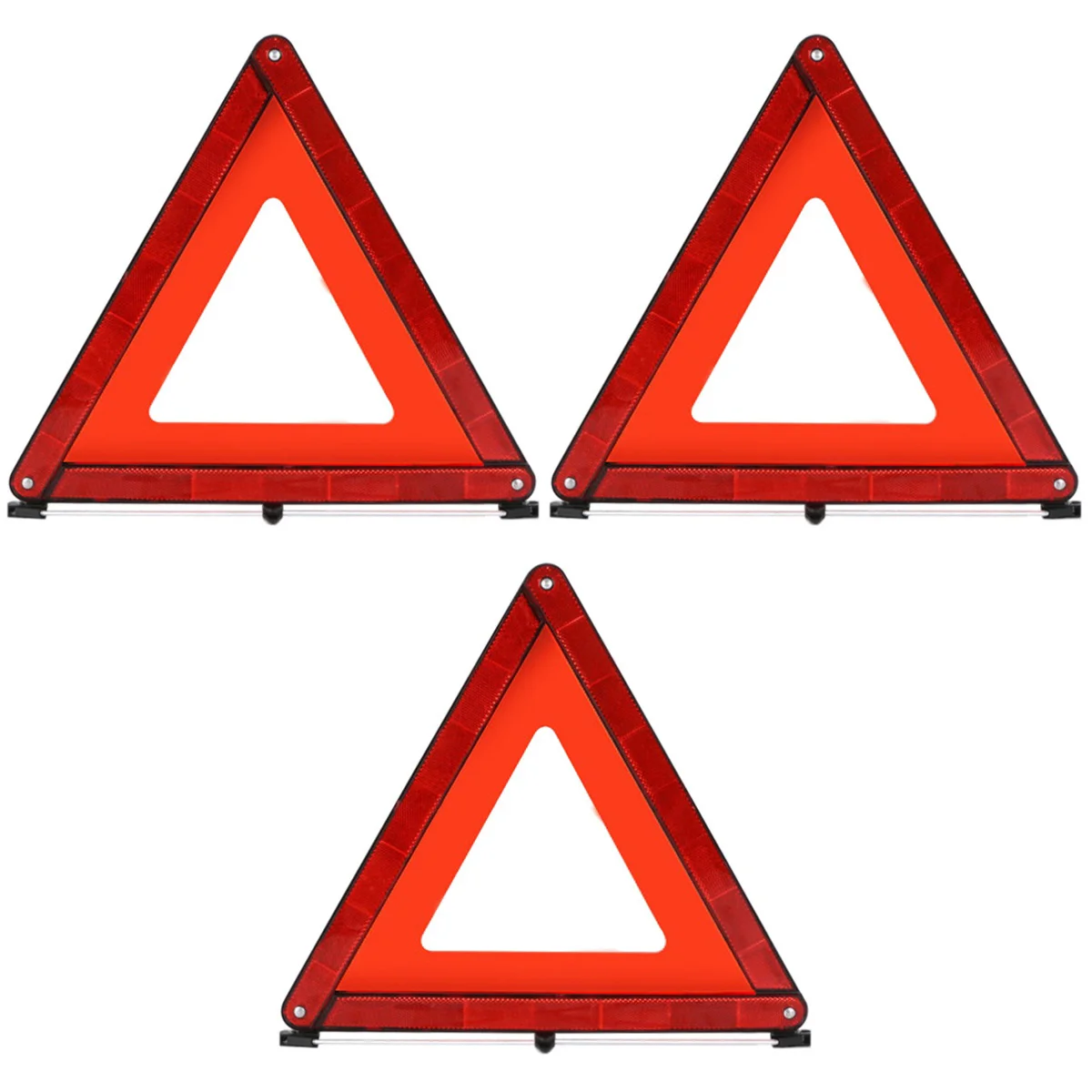 

3pcs Triangle Automotive Warning Triangle Folding Car Emergency Triangle Sign