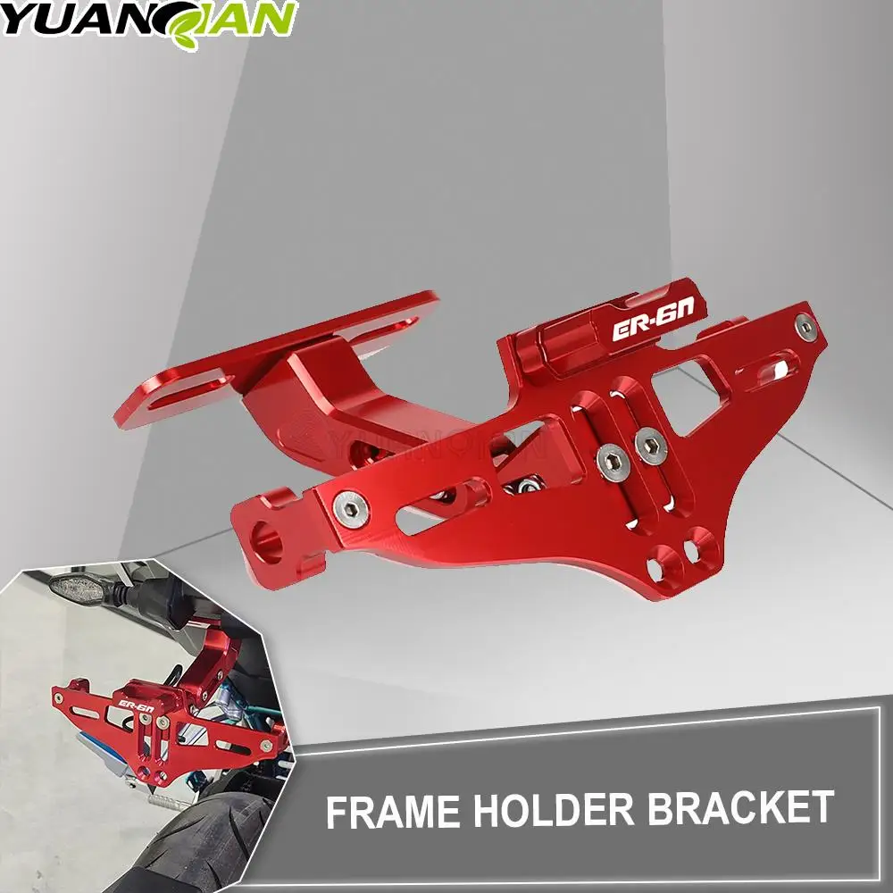 

Motorcycle Adjustable License Number Plate Frame Holder Bracket For Kawasaki ER6F ER6N ER-6N 2009-2016 2017 2018 2019 2020 2021