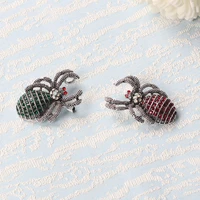 2022 brand new retro cat eye spider brooch fashion jewelry pin vintage spider inlaid brooch men ladies banquet dresses