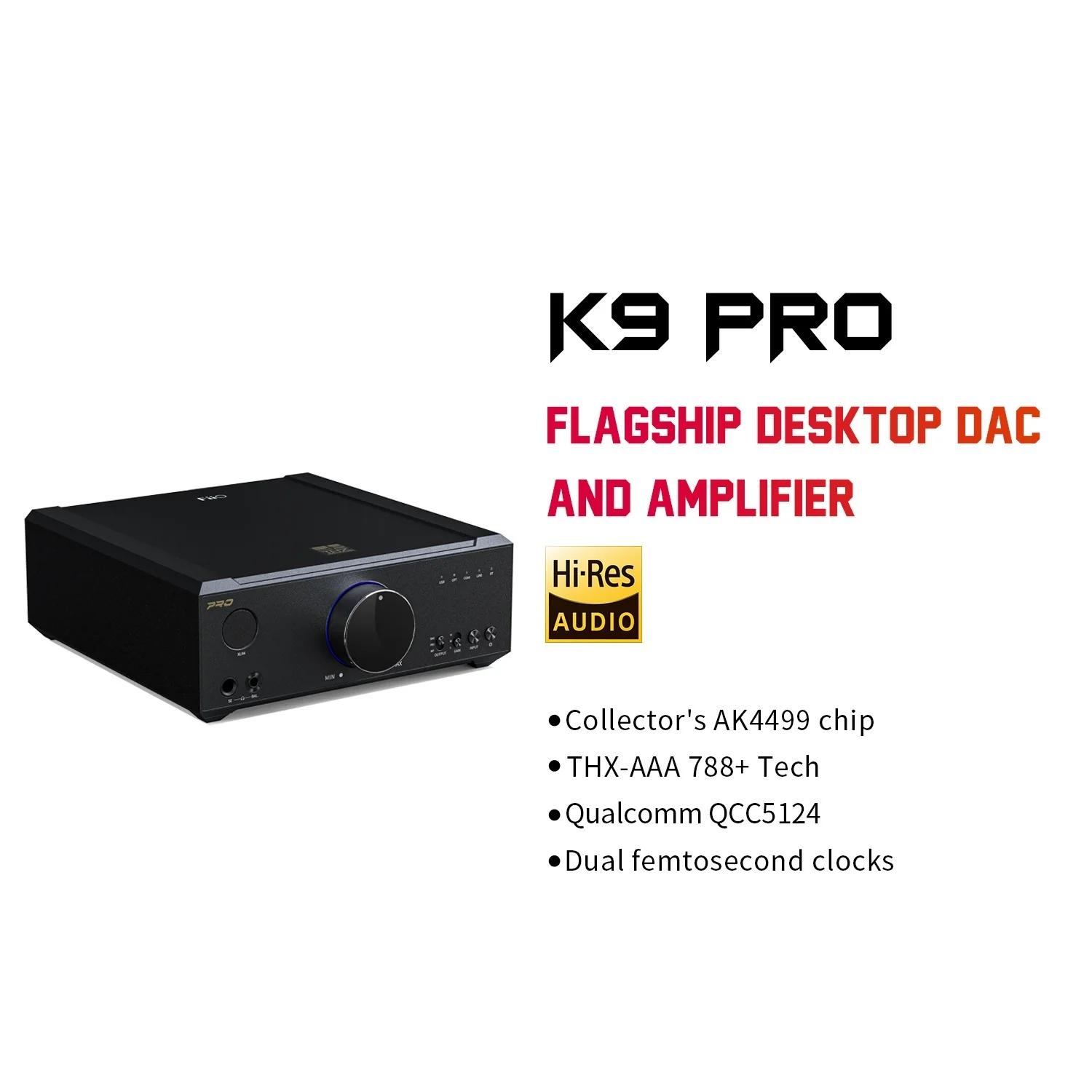 

Top K9 Pro AKM/ESS Настольный усилитель для наушников Bluetooth AMP USB DAC DSD декодер чип AK4499/ES9038PRO * 2