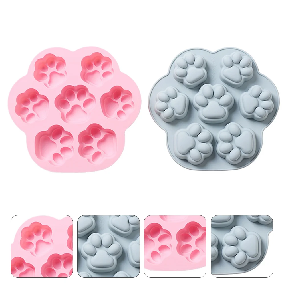 

Baking Silicone Mold Paw Molds Household Dog Soap Handmade Dessert Cat Chocolate Moulds Gadget Accessory Embossed Accessories