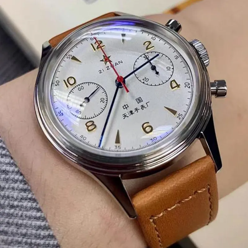 

40mm China Aviation Chronograph Seagull Movement 1963 Mechanical Watch For Men 40mm ST1901 Sapphire 38mm Mens Watch 2022 Pilot