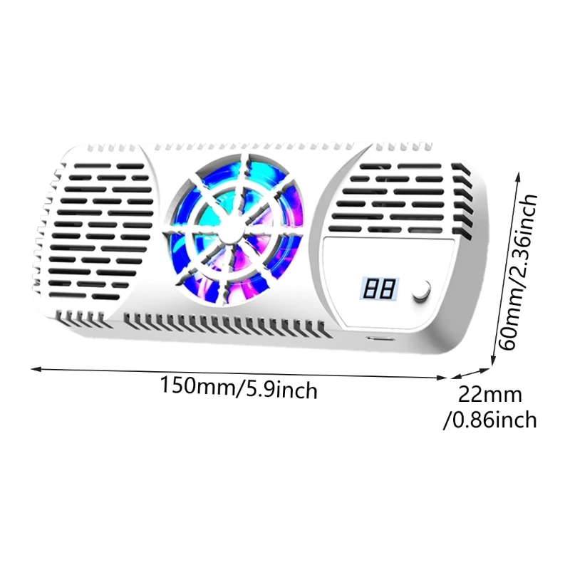 Охладители для планшетов Мощный радиатор Магнитный вентилятор охлаждения
