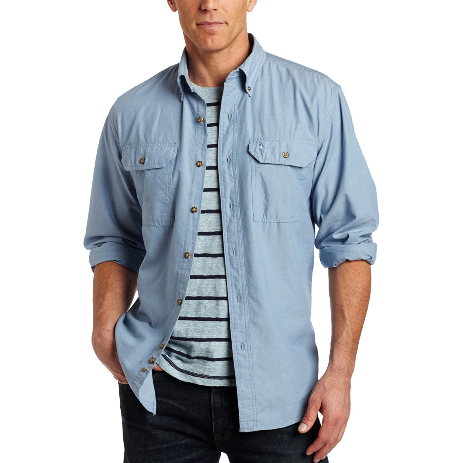 

Осенние рубашки, куртки для мужчин, однотонные однобортные кардиганы с карманами и длинным рукавом, облегающие рубашки, пальто, мужские куртки