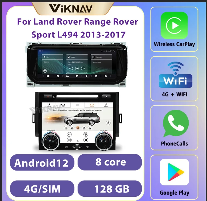 

Android 12.0 Autoaudio For Land Rover Range Rover Sport L494 2013-2017 Upgrade Multimedia Player Wireless CarPlay 10.25inch 2din